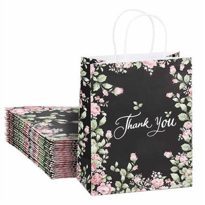 Einkaufstasche aus schwarzem Papier